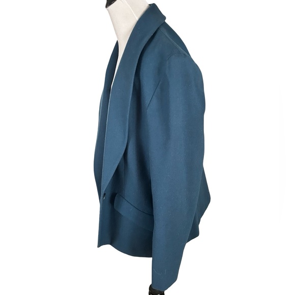 Women’s Vintage Pendleton 100% Virgin Wool Shawl Tuxedo Collar Blazer Size L-XL - Picture 5 of 12